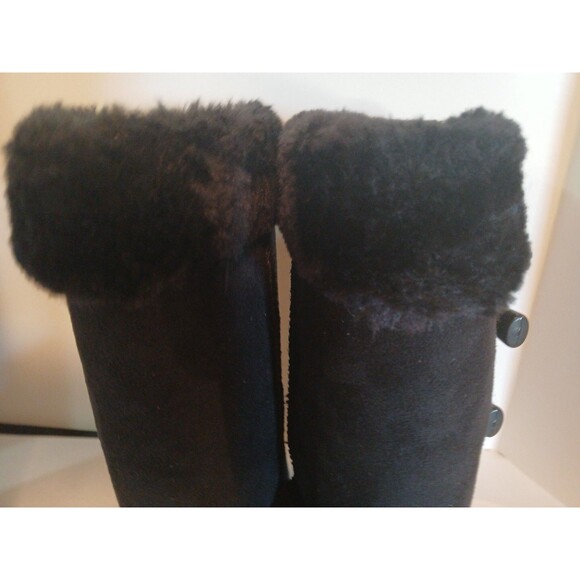 Apres by Lamo BLACK Microfiber Faux Fur Lined Winter Boots Women's Sz 11 NIB - Picture 9 of 16